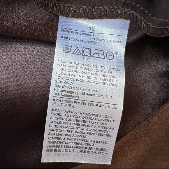 Banana Republic NWT Brown Vegan Faux Suede A-Line Mini Skirt Size 12 - Picture 10 of 14